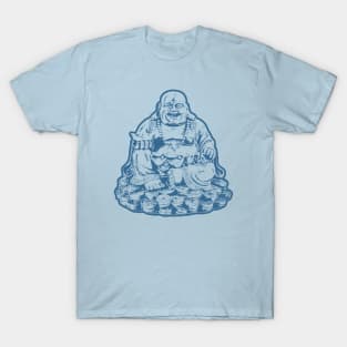 Buddhist Art Navy Color T-Shirt